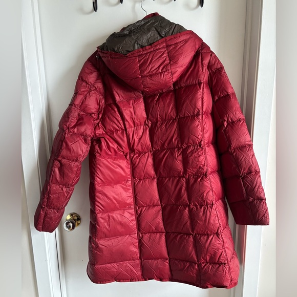 Women's Red Junge Down Filled Puffer Jacket PTP 23.5” - Picture 2 of 7